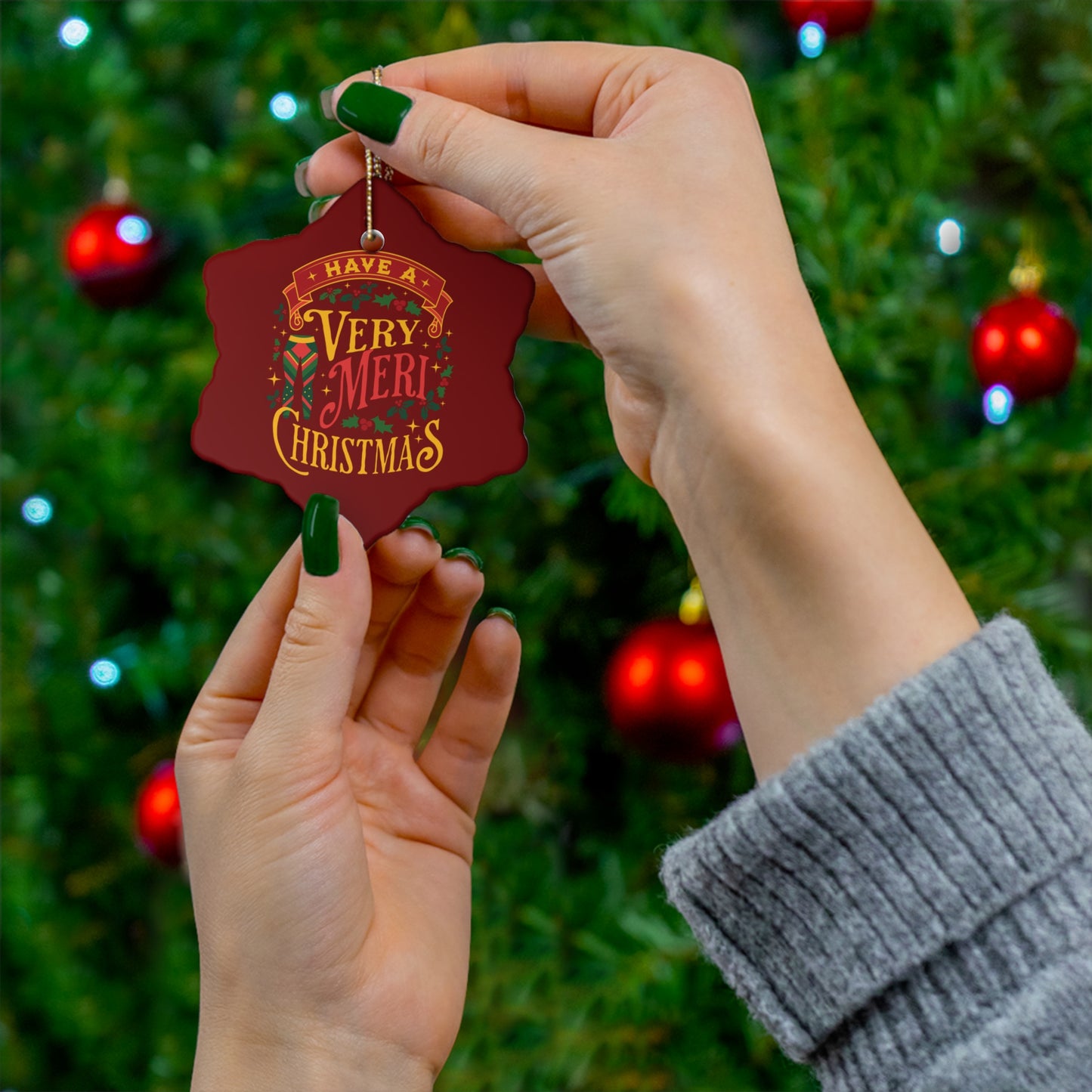 Very Meri Christmas Ornament