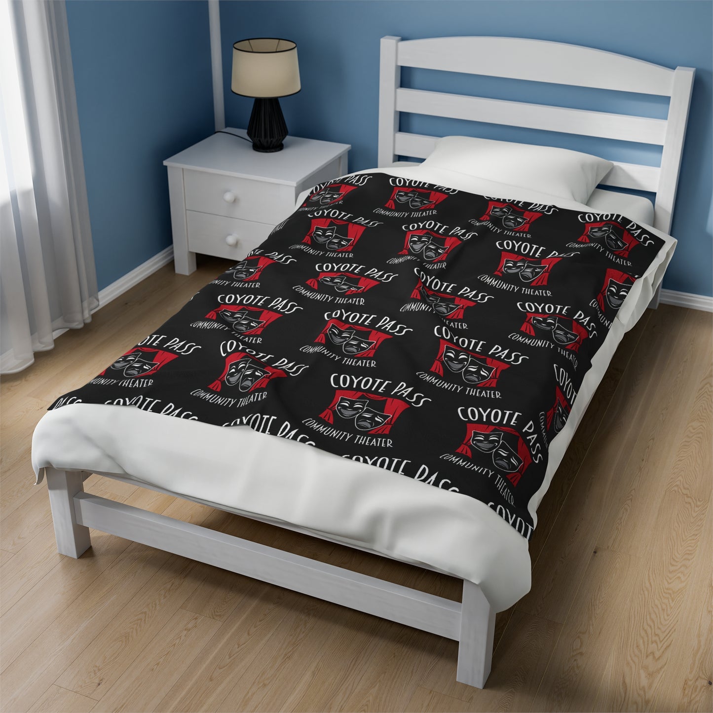 Coyote Pass Community Theater Velveteen Plush Blanket