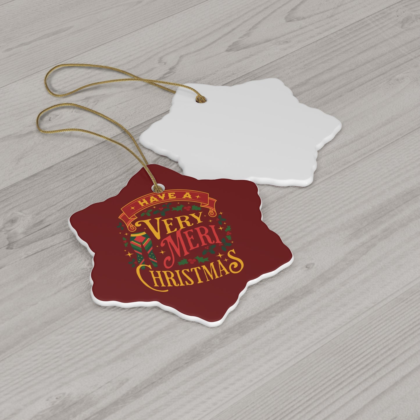 Very Meri Christmas Ornament