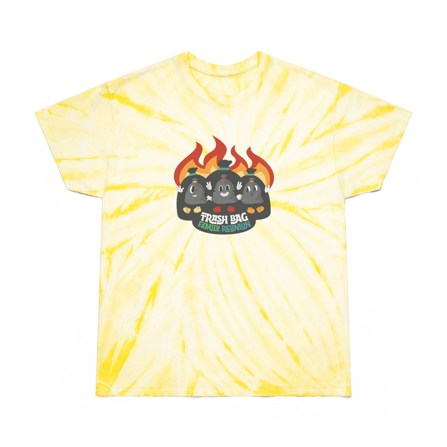 Trash Bag Family Reunion Tie-Dye T-Shirt