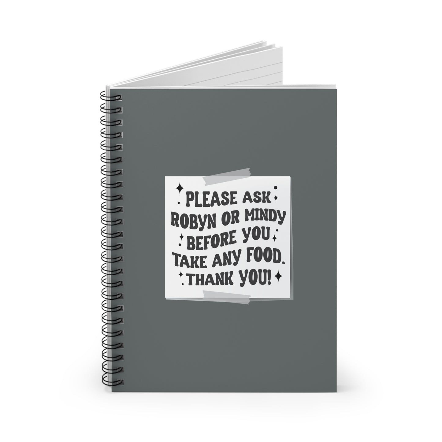 Fridge Note Spiral Notebook