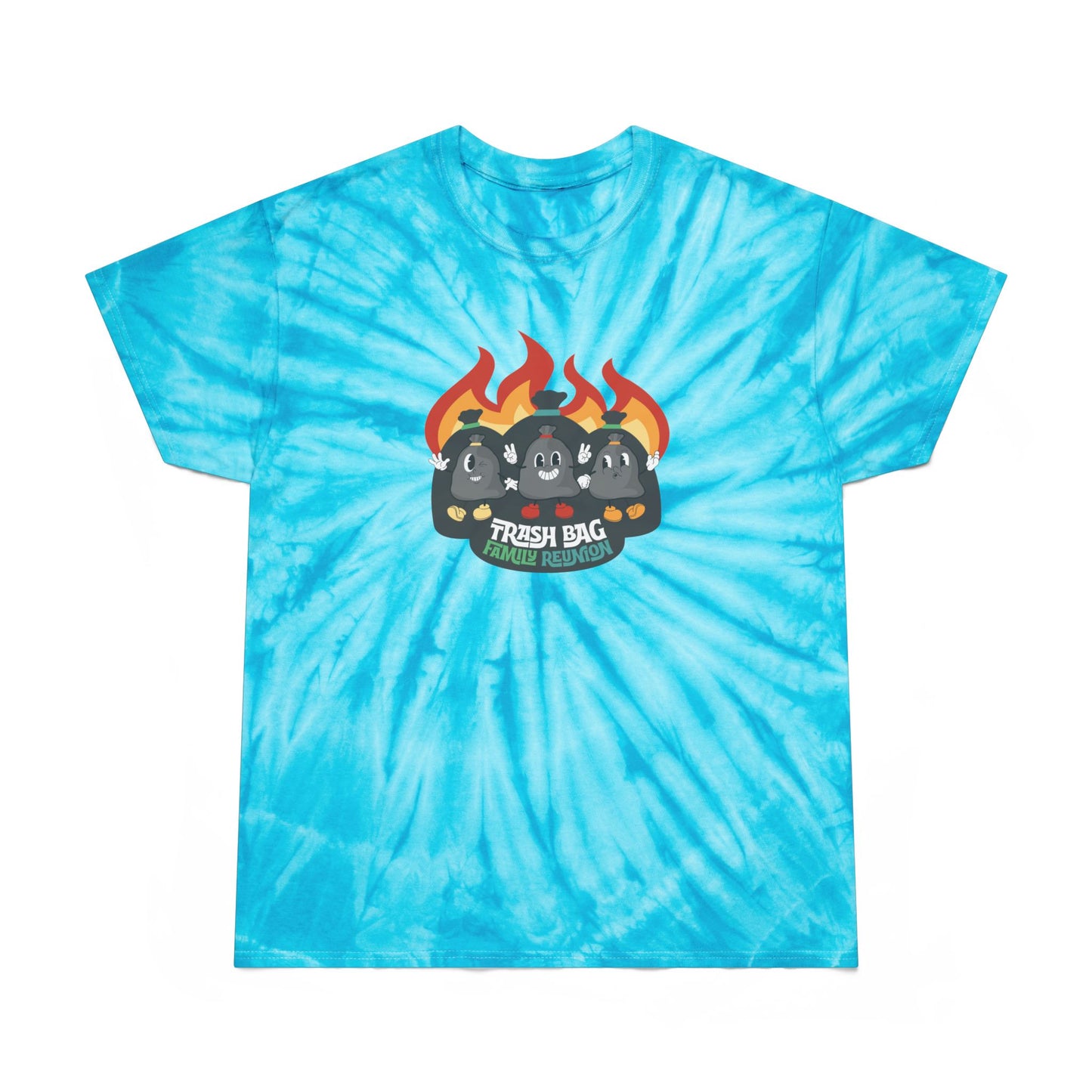 Trash Bag Family Reunion Tie-Dye T-Shirt