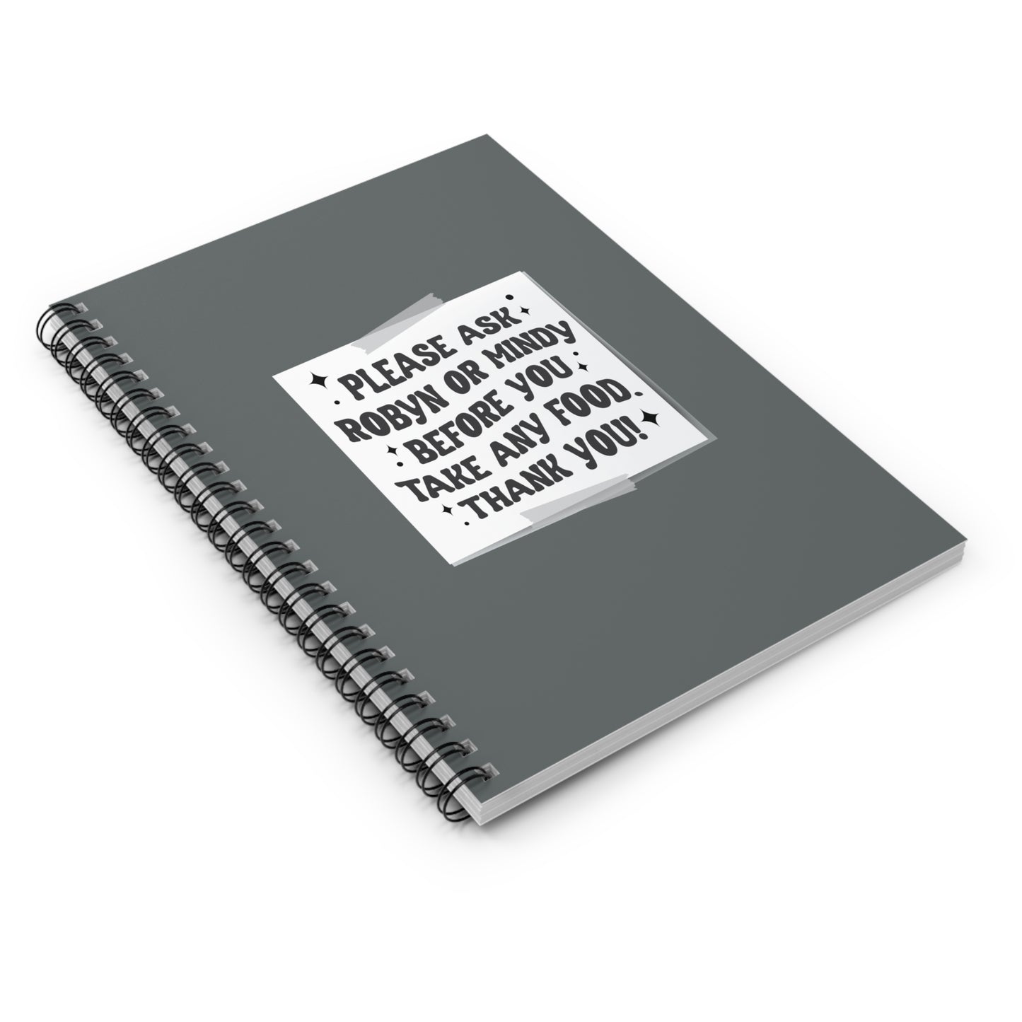 Fridge Note Spiral Notebook