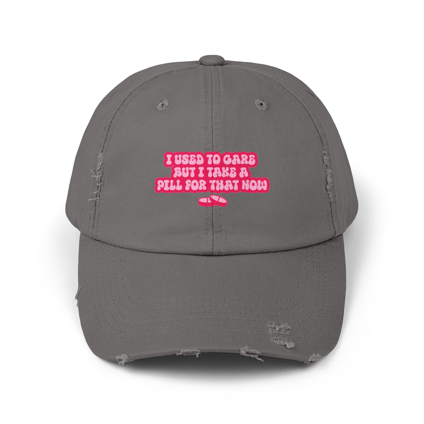 I Used To Care Distressed Dad Hat