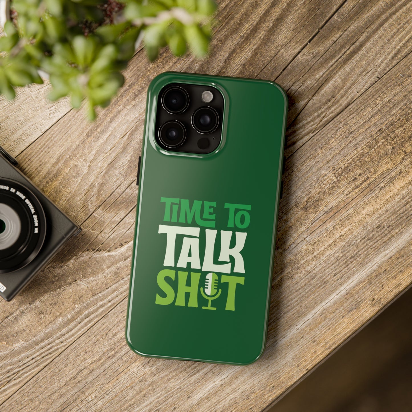 Time to Talk Shit (Green) iPhone Case