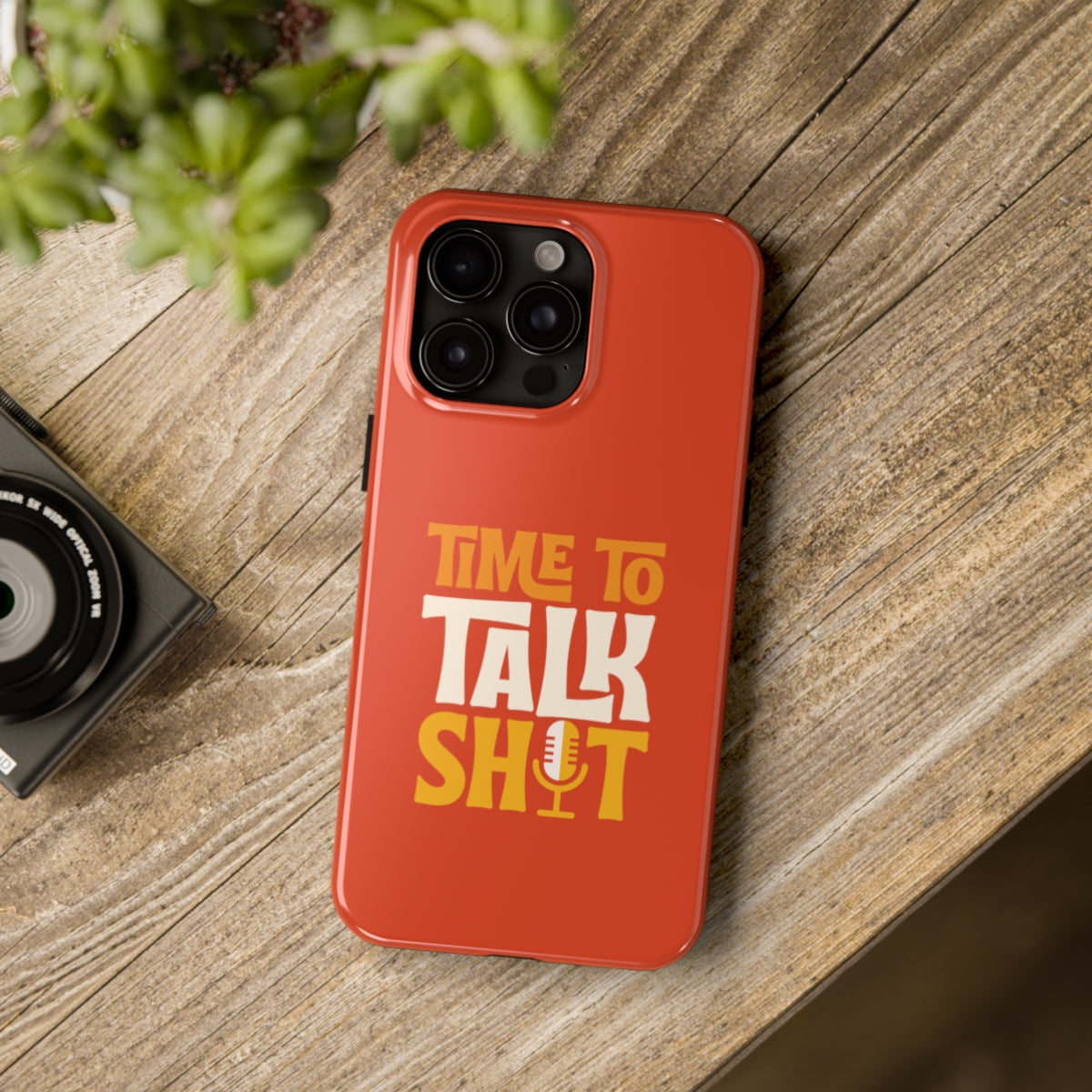 Time to Talk Shit (Orange) iPhone Case