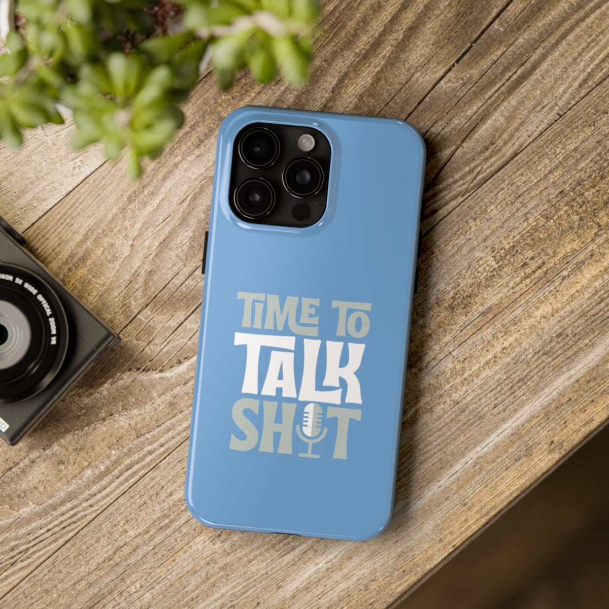 Time to Talk Shit (Blue) iPhone Case