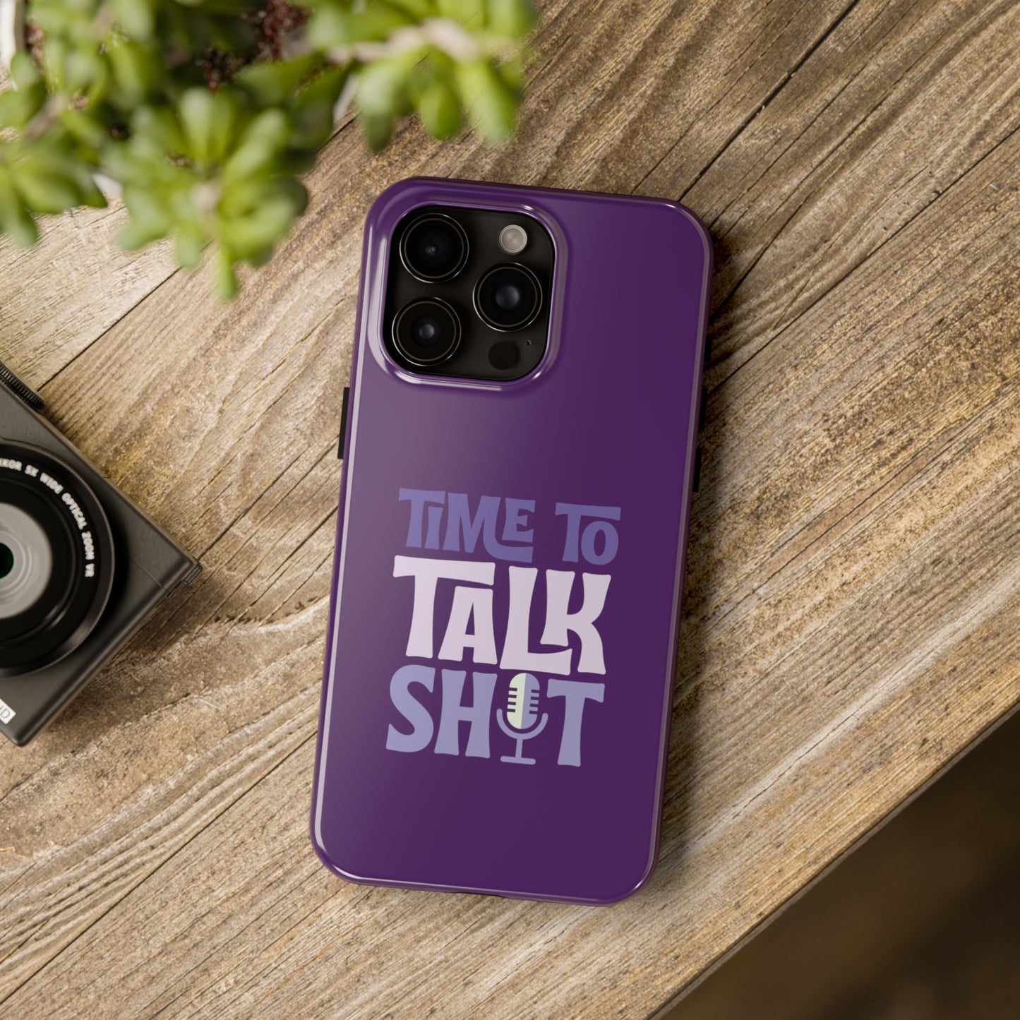 Time to Talk Shit (Purple) iPhone Case