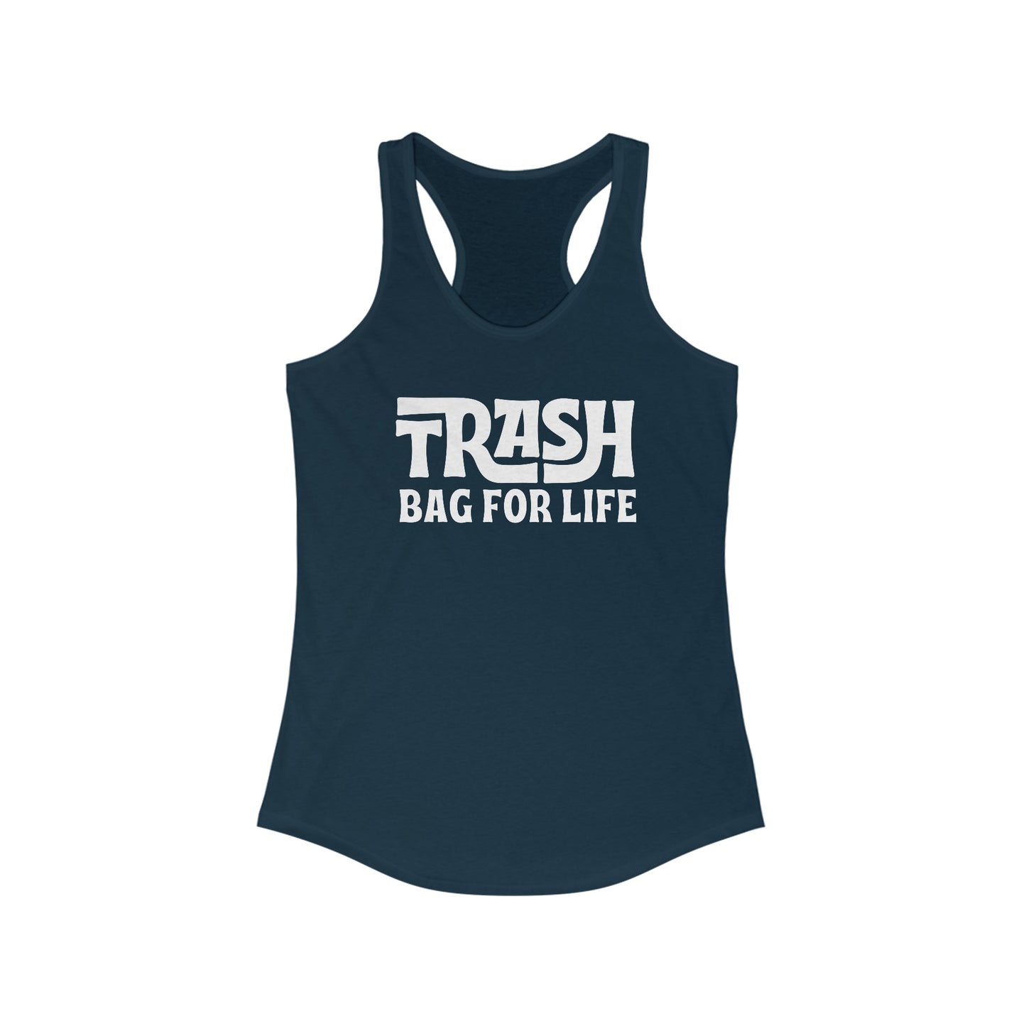 Trash Bag For Life (Neutrals) Women's Racerback Tank