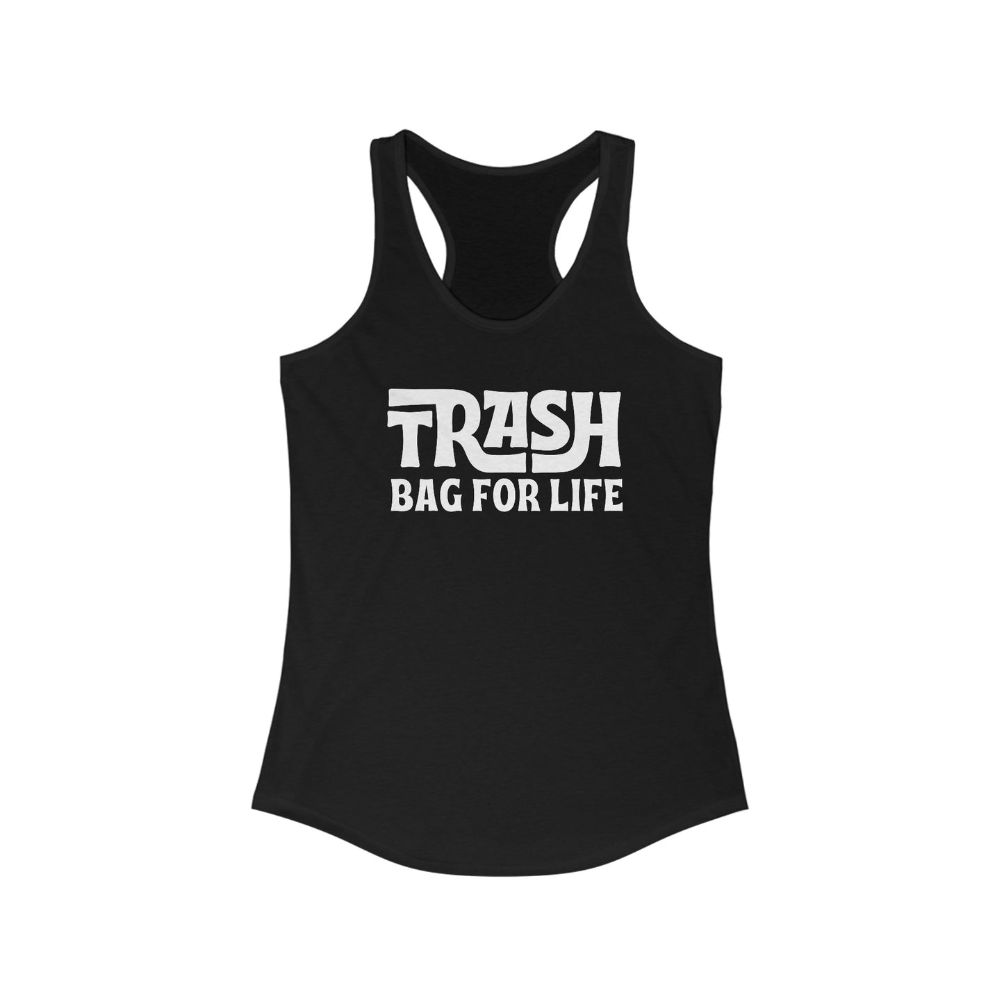 Trash Bag For Life (Neutrals) Women's Racerback Tank