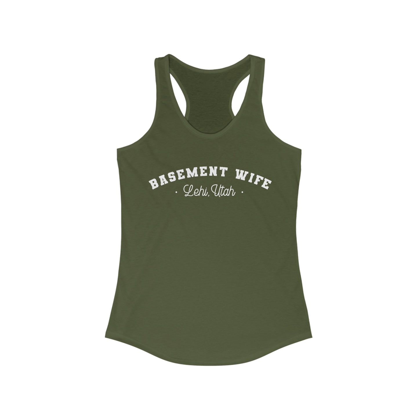 Basement Wife Women's Racerback Tank