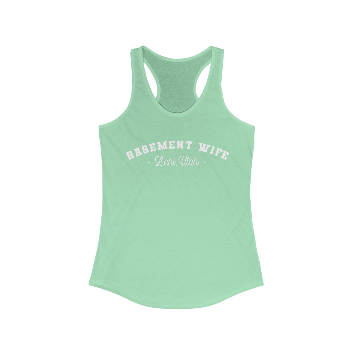 Basement Wife Women's Racerback Tank