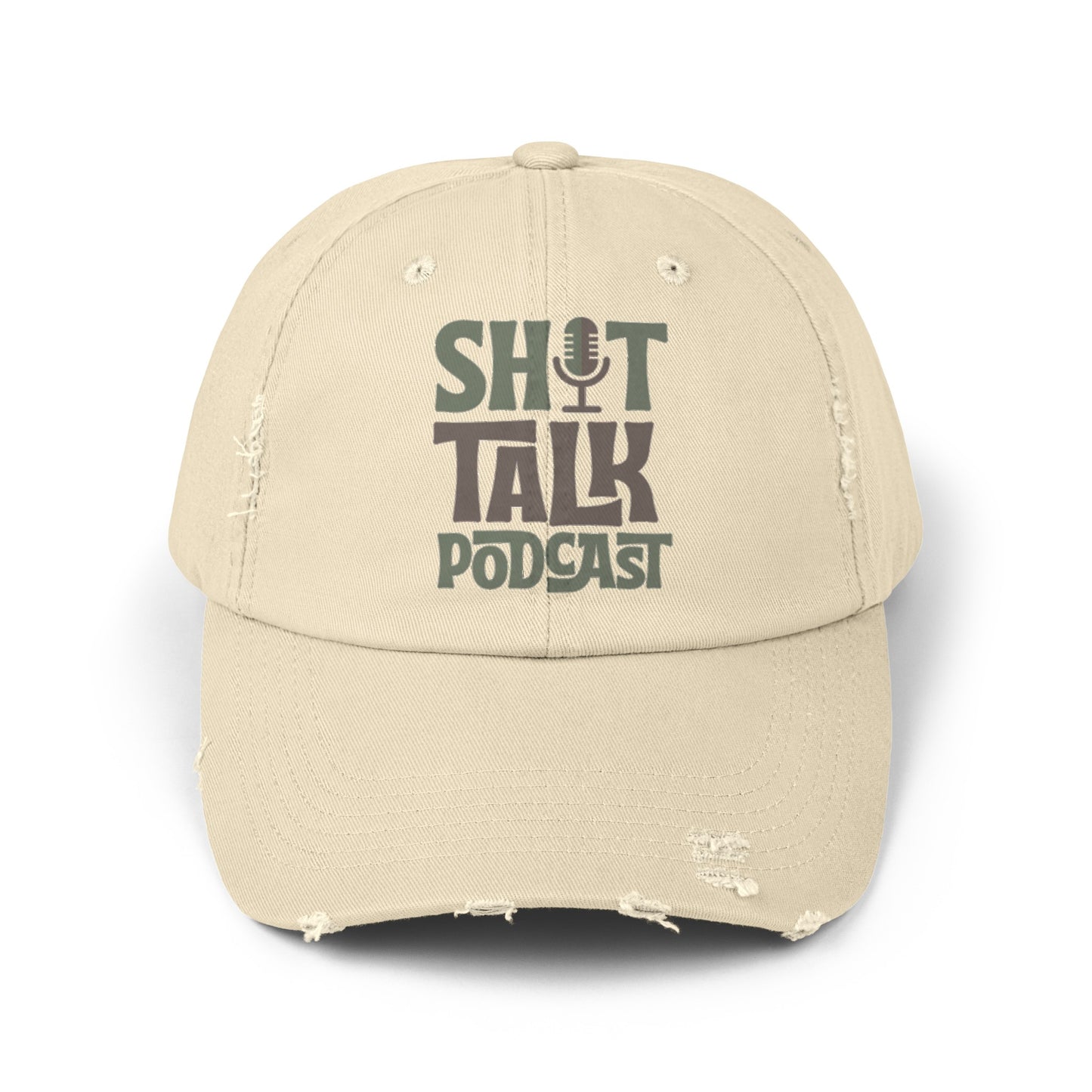 Shit Talk Podcast Logo Distressed Dad Hat