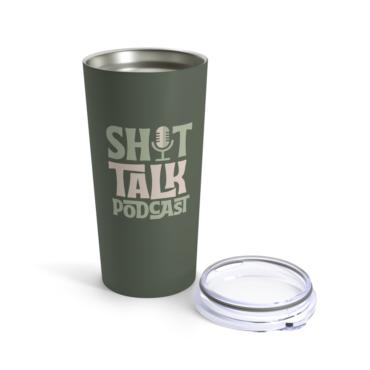 Shit Talk Podcast Tumbler (Olive)