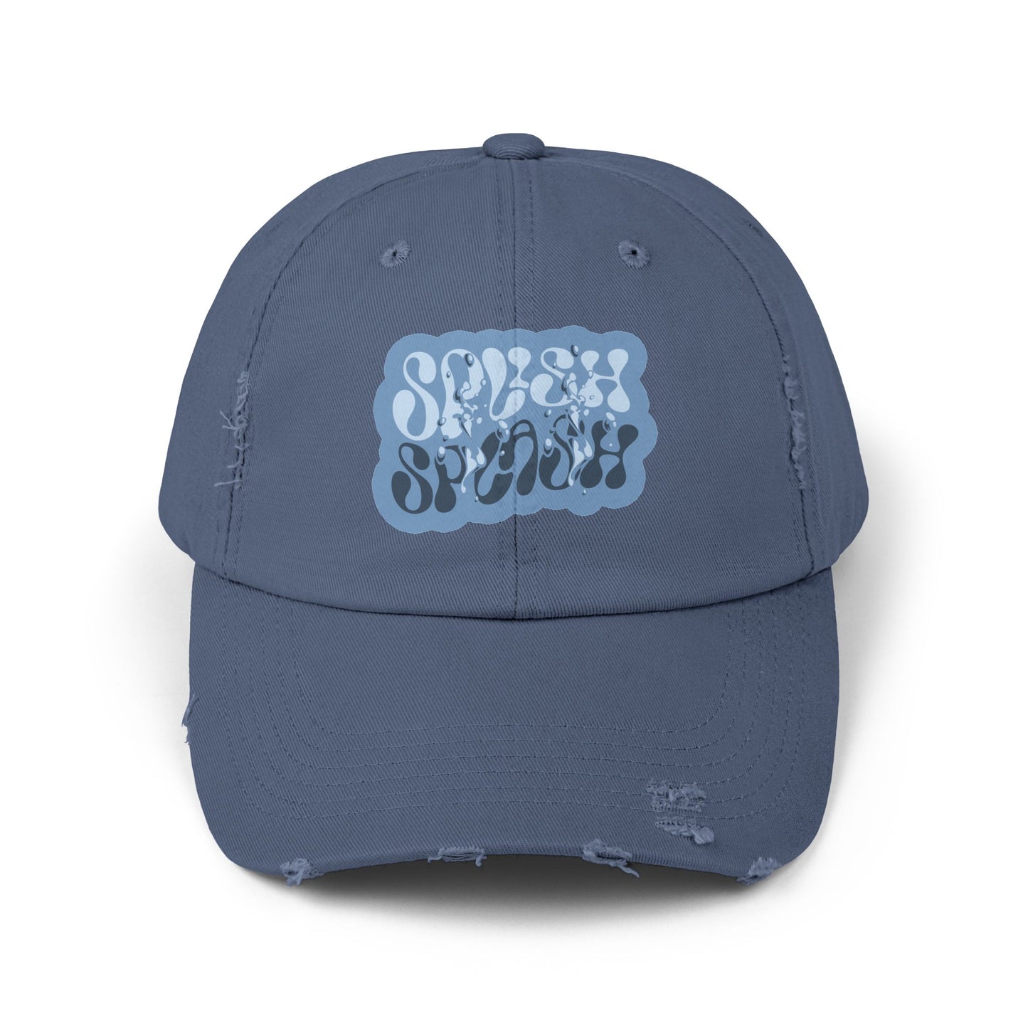 Splish Splash Wavy Distressed Dad Hat