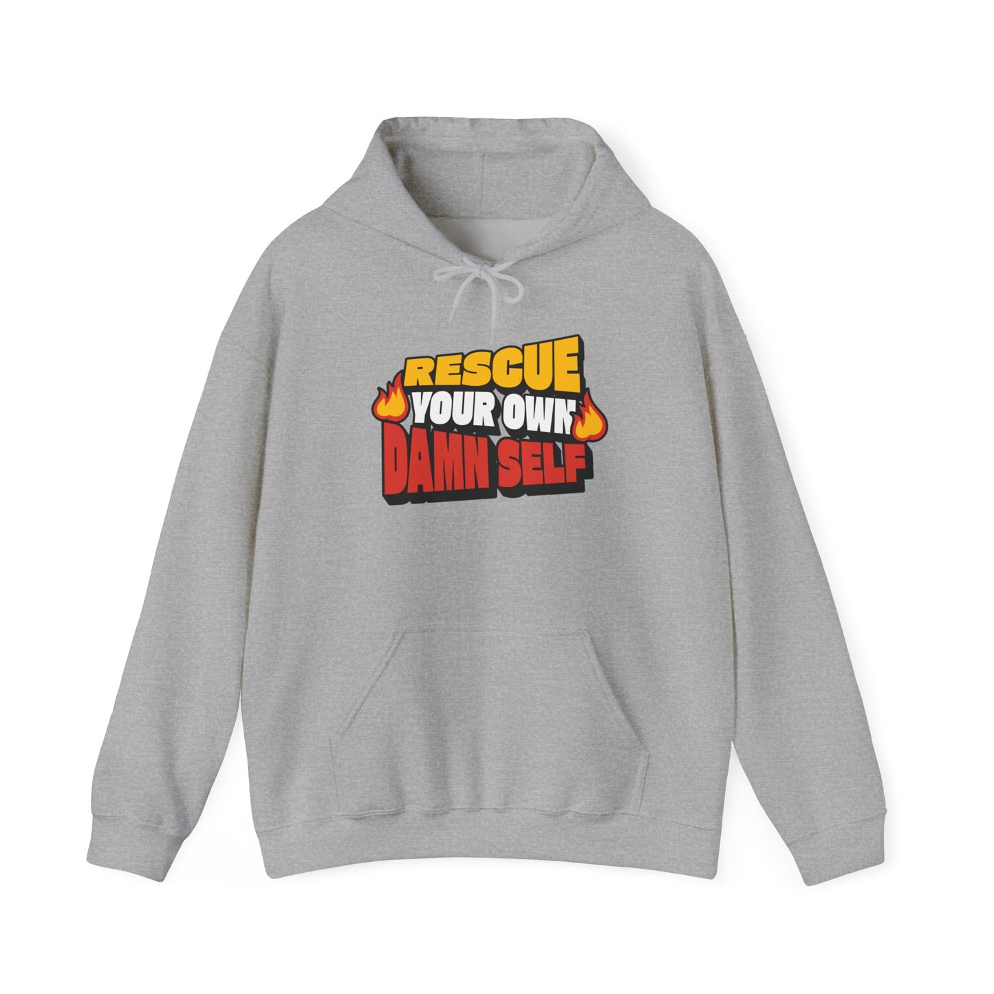 Rescue Your Own Damn Self Hoodie (Color)