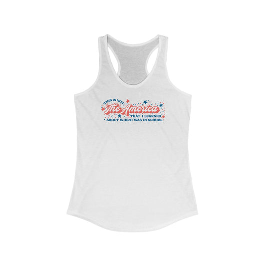 Not The America Women's Racerback Tank