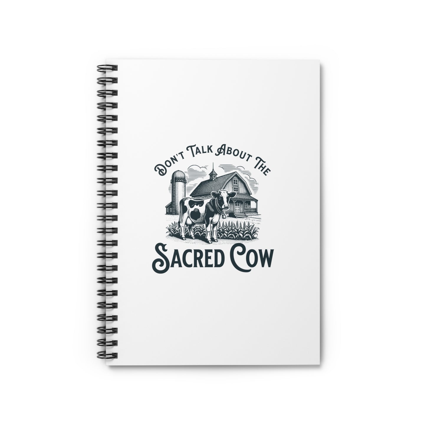 Sacred Cow Spiral Notebook