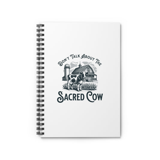 Sacred Cow Spiral Notebook