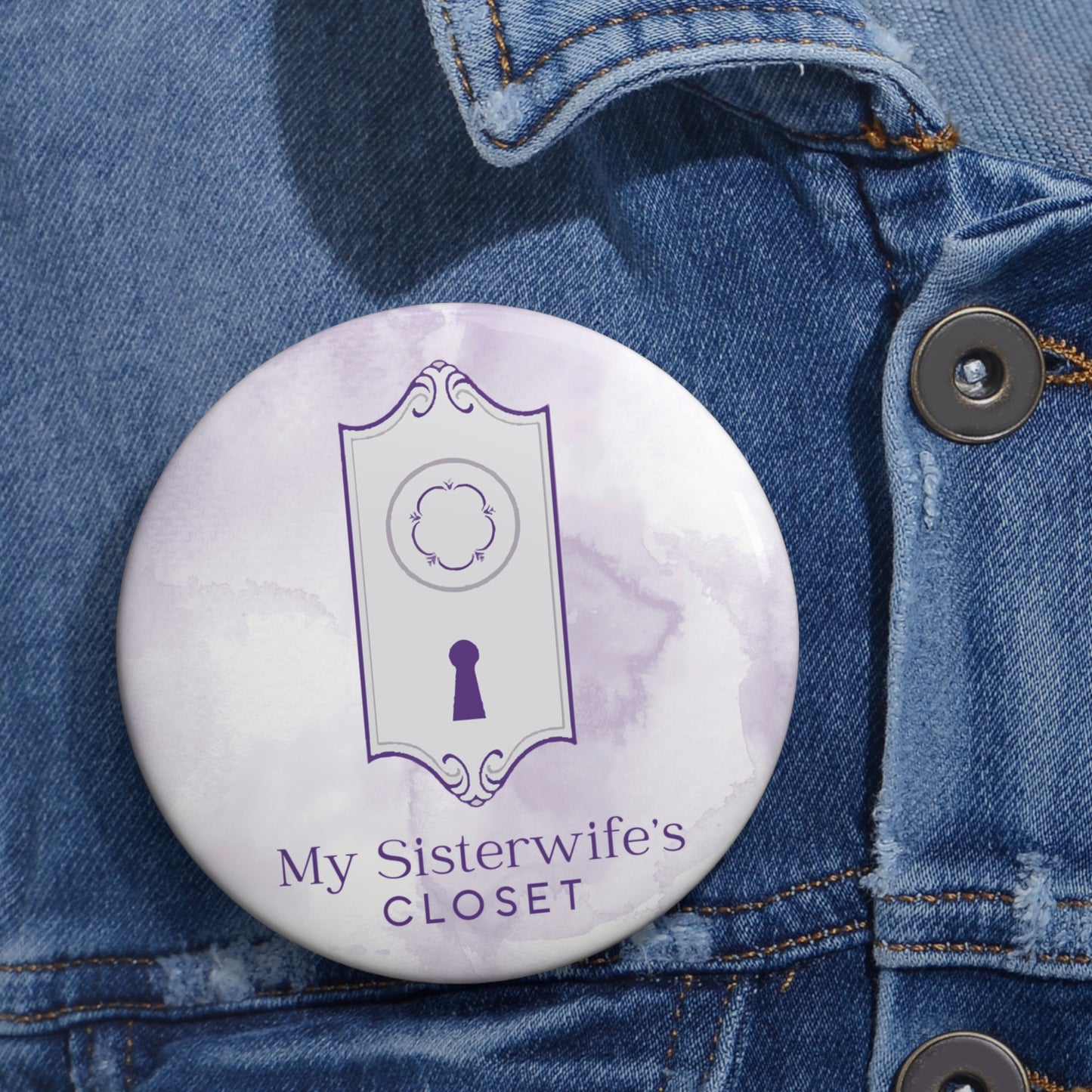 My Sisterwife's Closet Button Pin