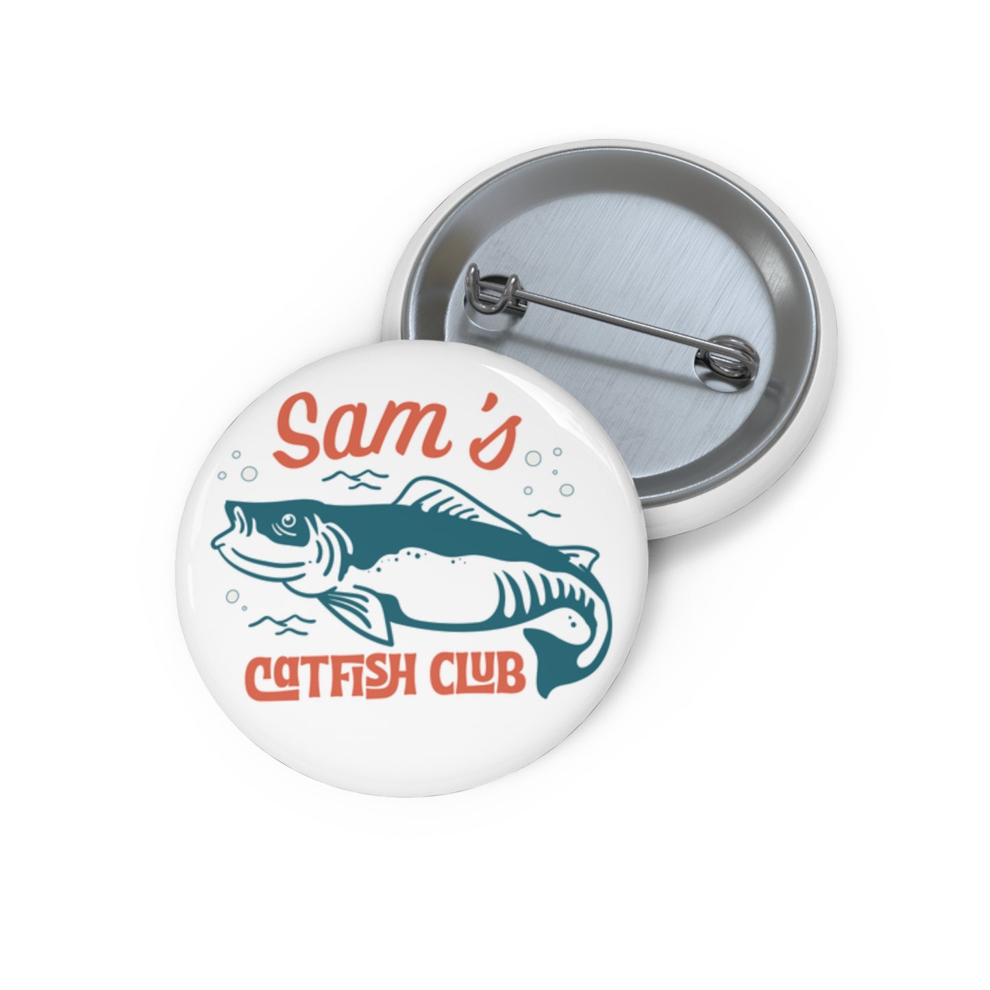 Sam's Catfish Club Button Pin