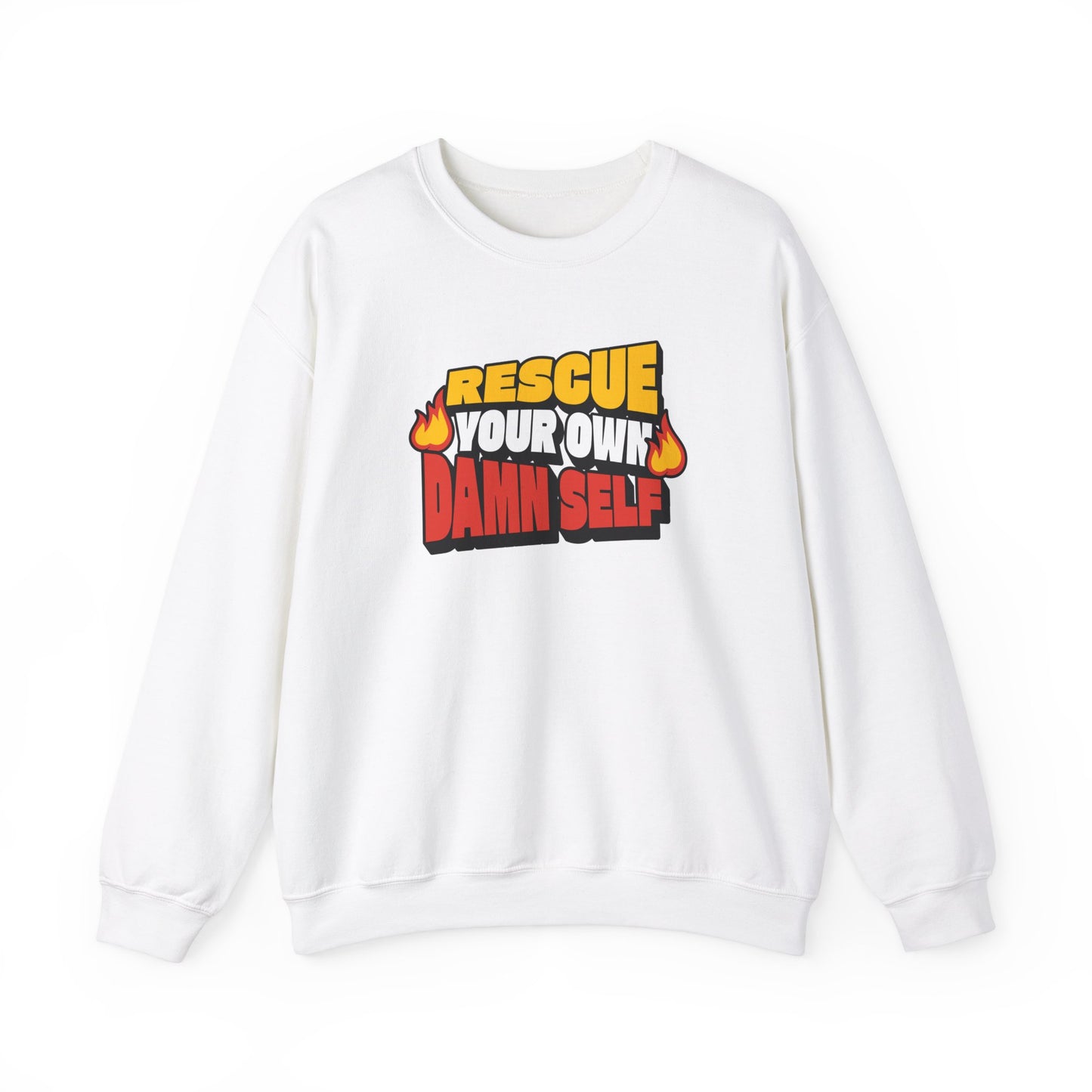 Rescue Your Own Damn Self Crewneck (Color)