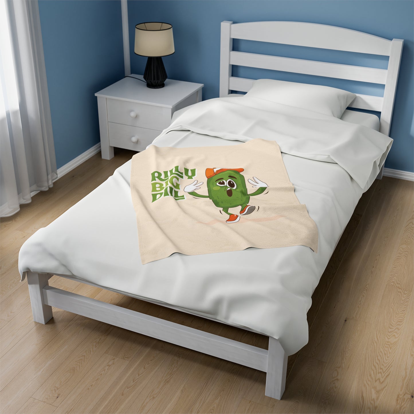 Rilly Big Dill Dude Velveteen Plush Blanket