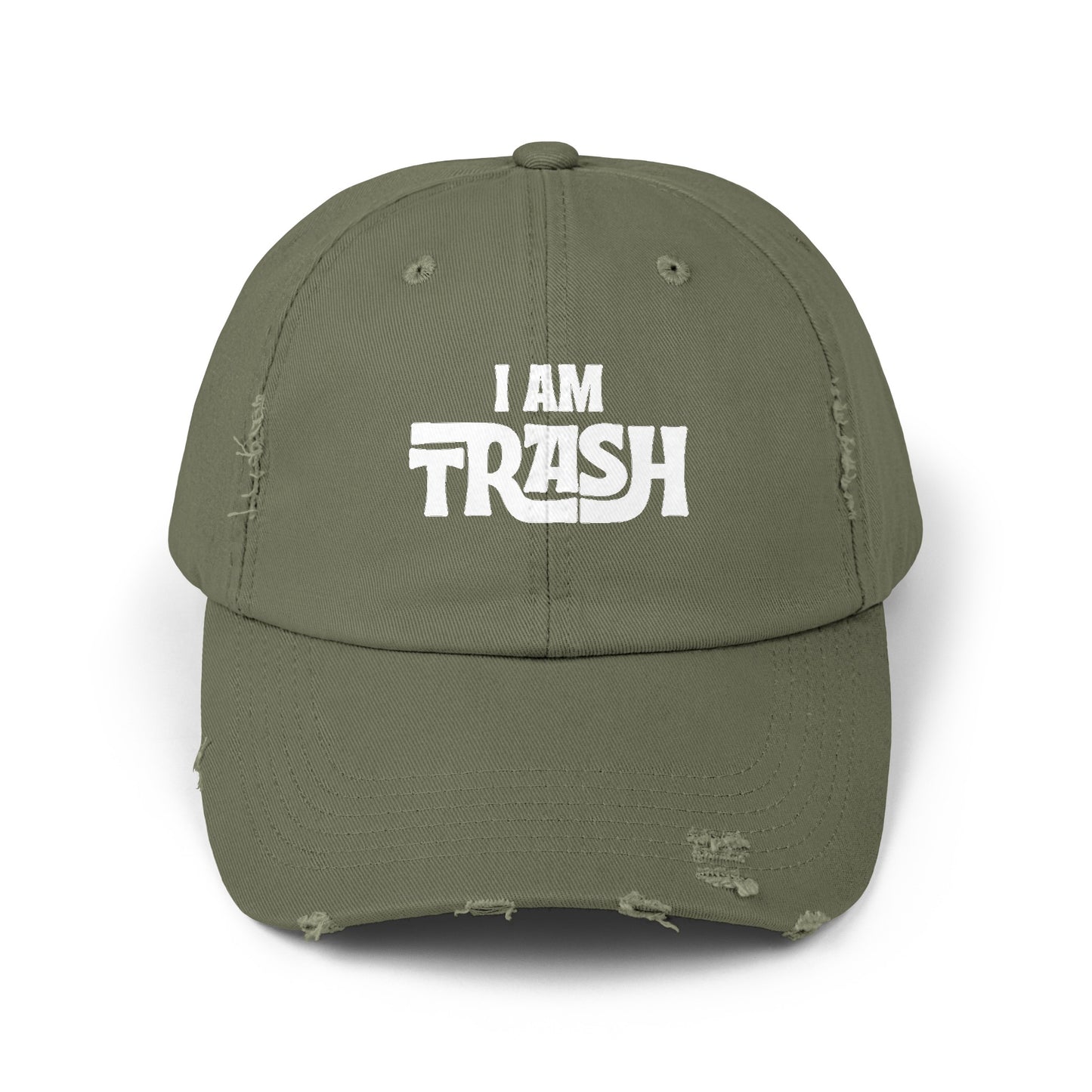 I am Trash Distressed Dad Hat