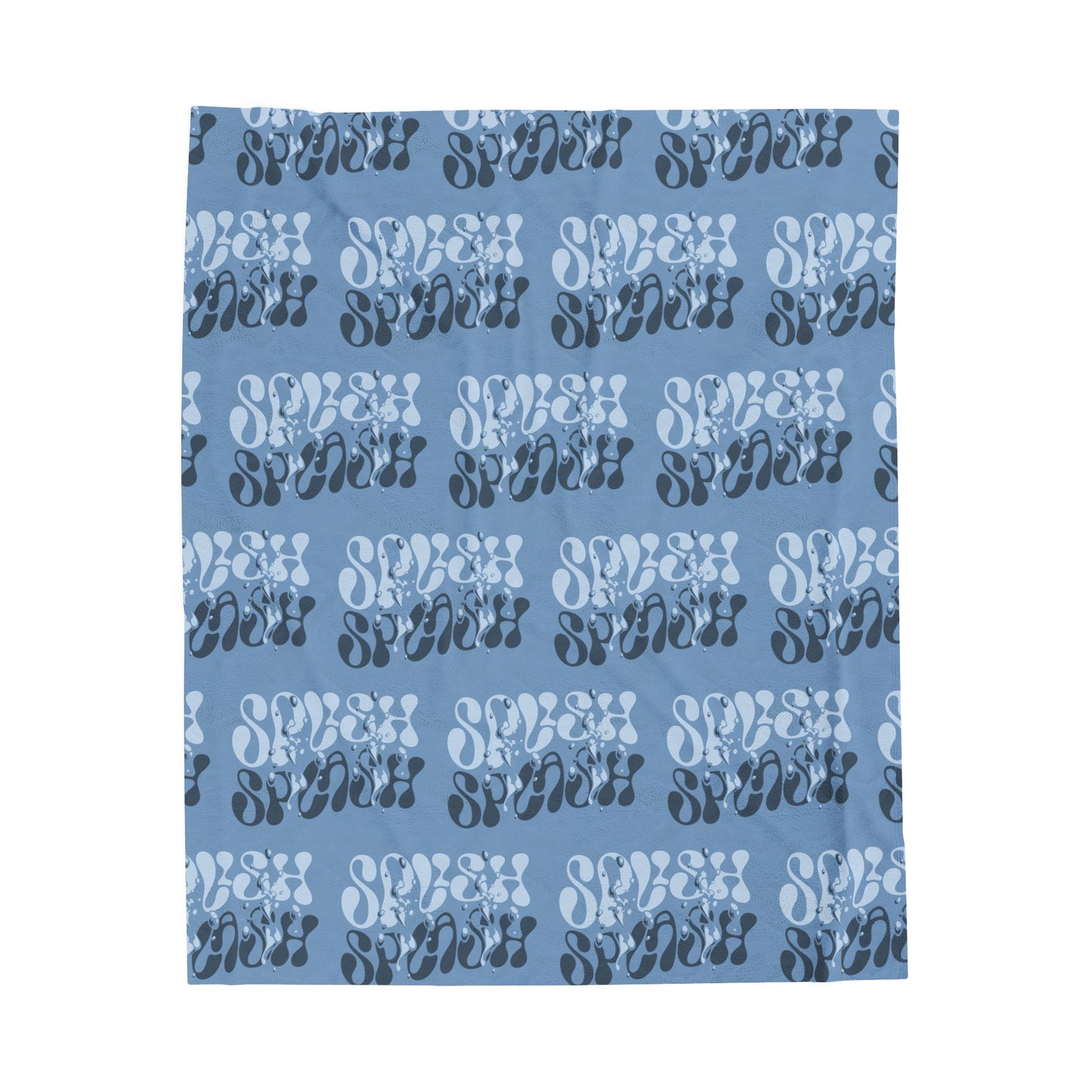 Splish Splash WavyVelveteen Plush Blanket