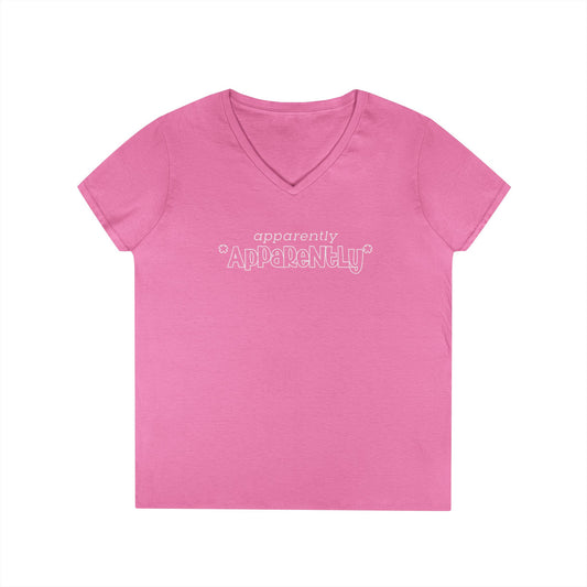 Apparently  Women's V-Neck T-shirt