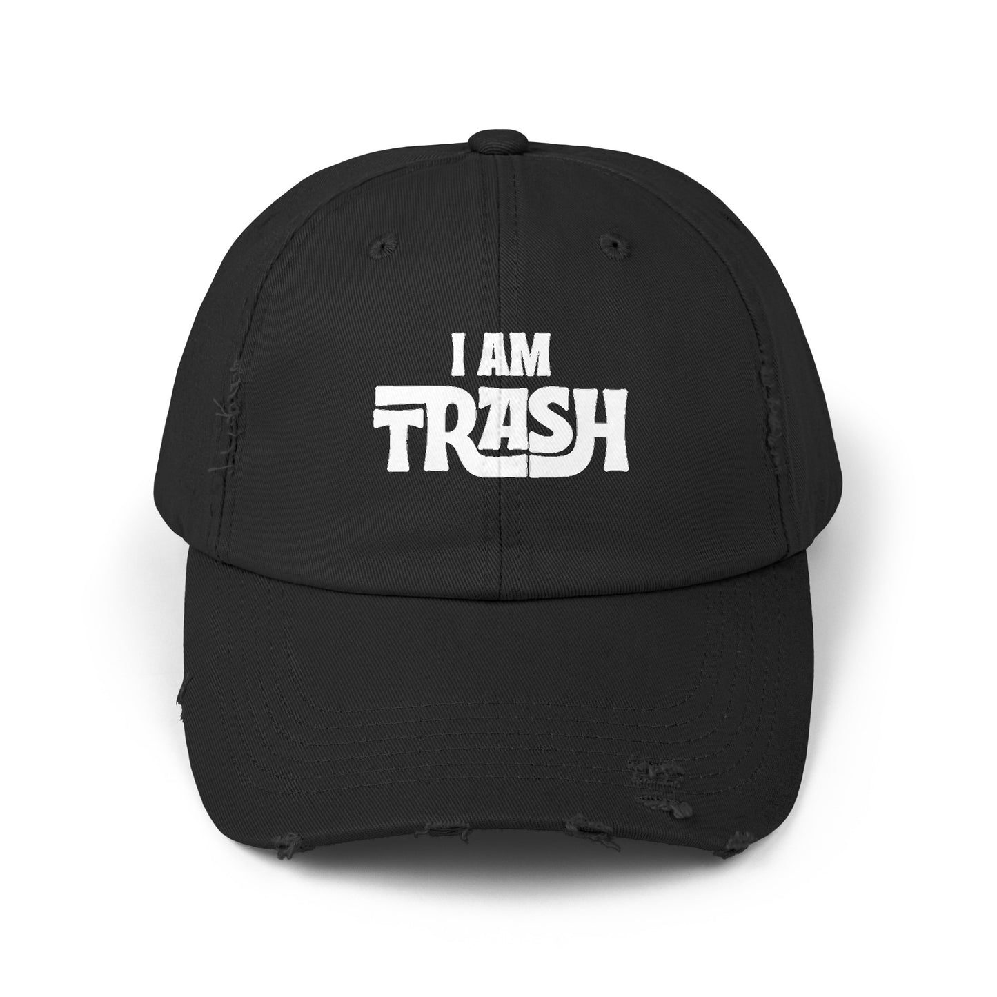 I am Trash Distressed Dad Hat