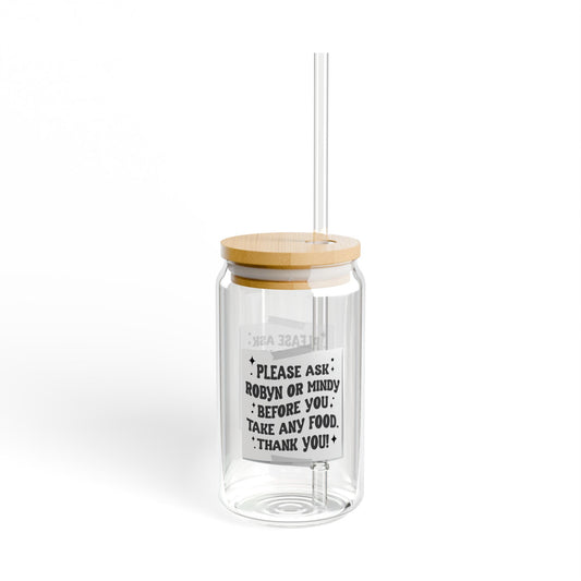 Fridge Note Sipper Glass