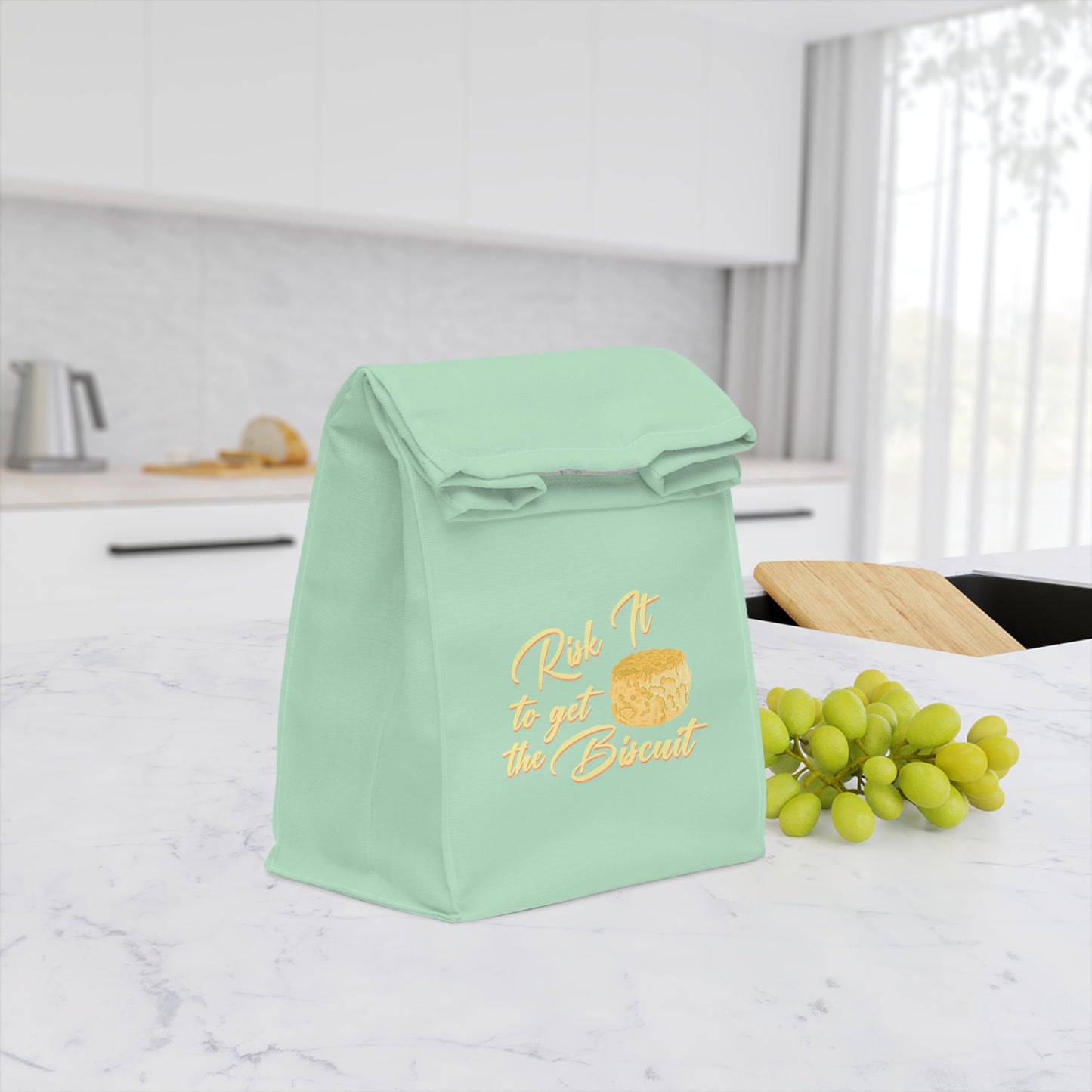 Risk It To Get The Biscuit Insulated Lunch Bag