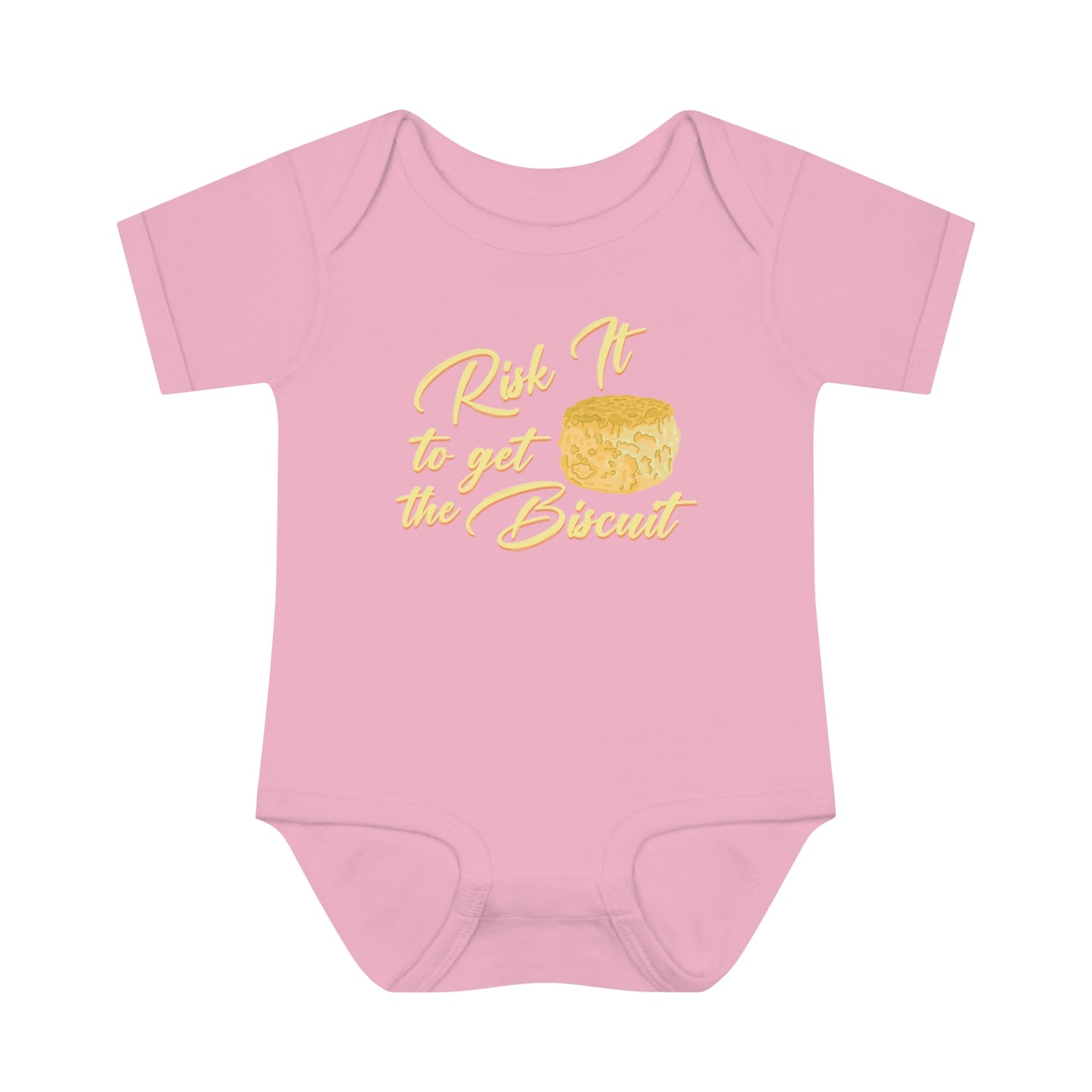 Risk It To Get The Biscuit Baby Bodysuit