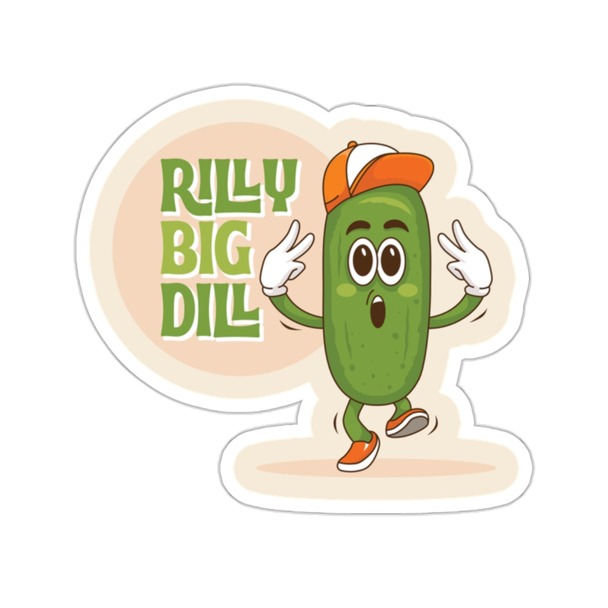 Rilly Big Dill Dude Sticker