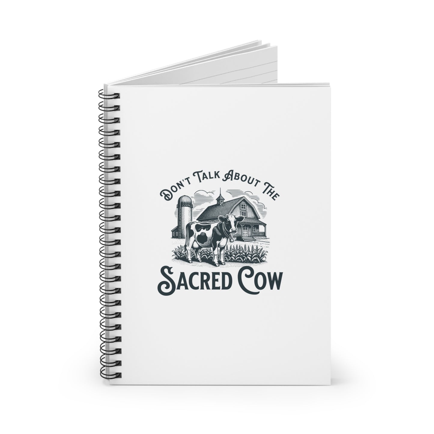 Sacred Cow Spiral Notebook