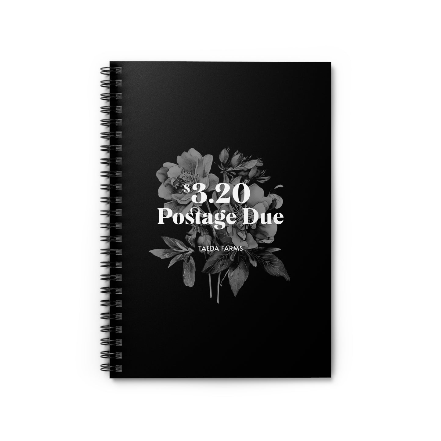 Postage Due Spiral Notebook