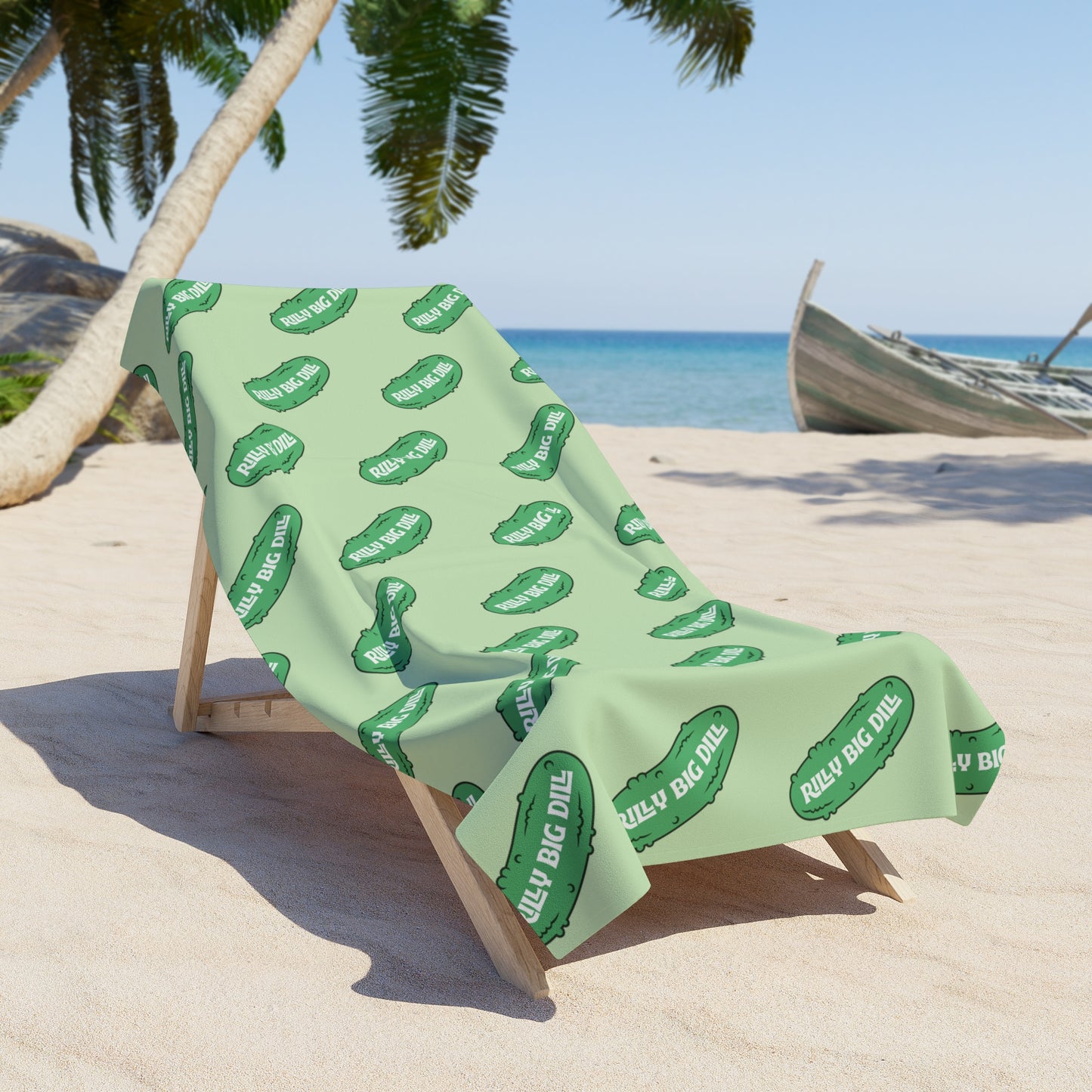 Rilly Big Dill Beach Towel