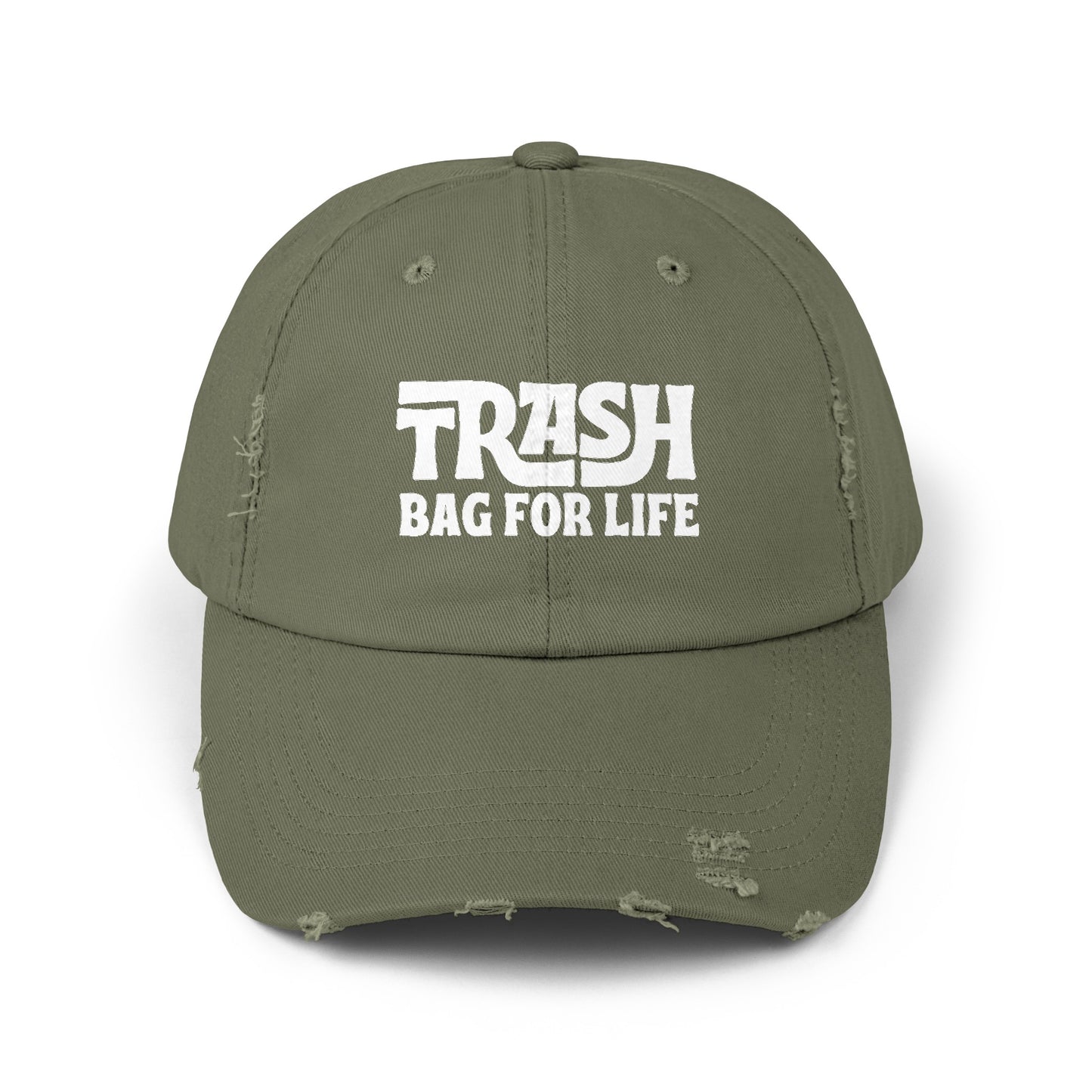 Trash Bag For Life Distressed Dad Hat