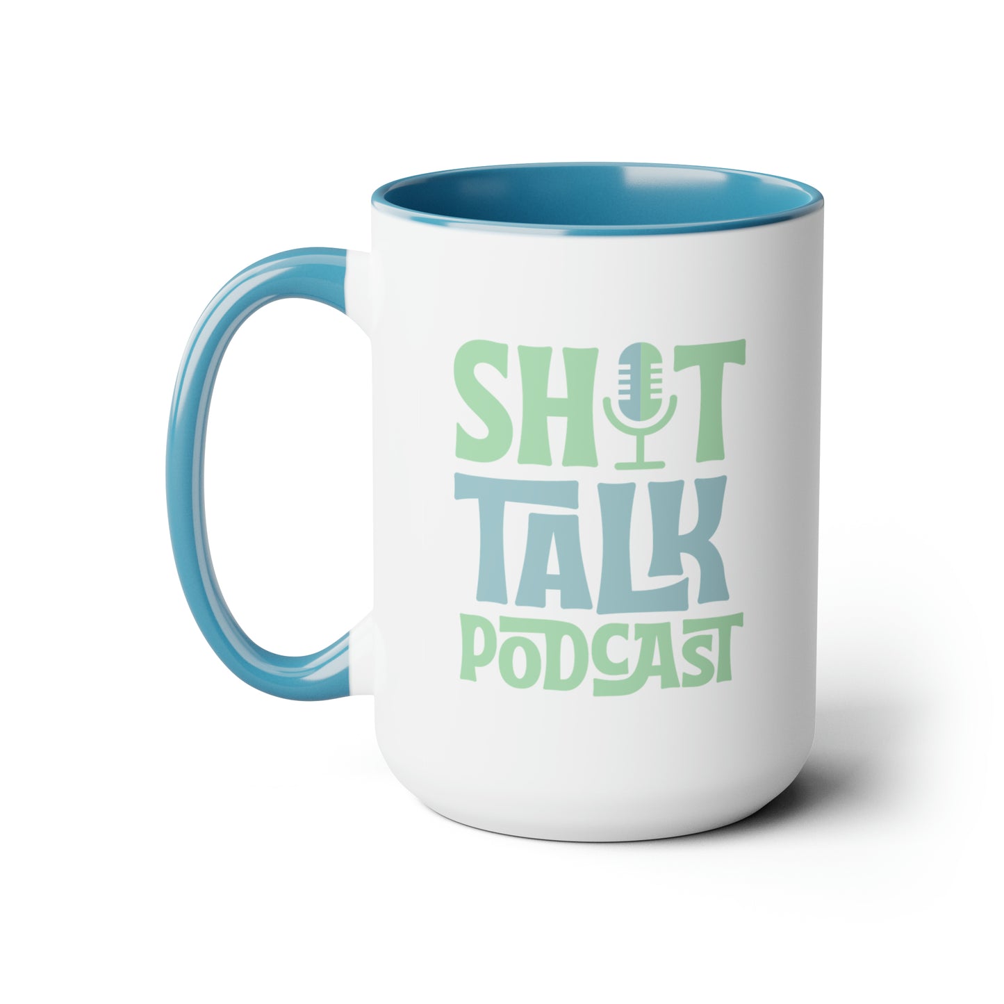 Shit Talk Podcast Logo Mug (Mint/Blue)