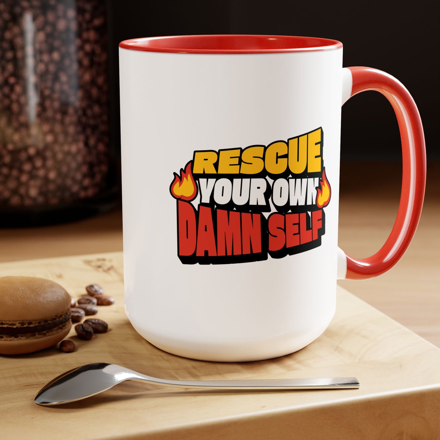 Rescue Your Own Damn Self Mug (Color)