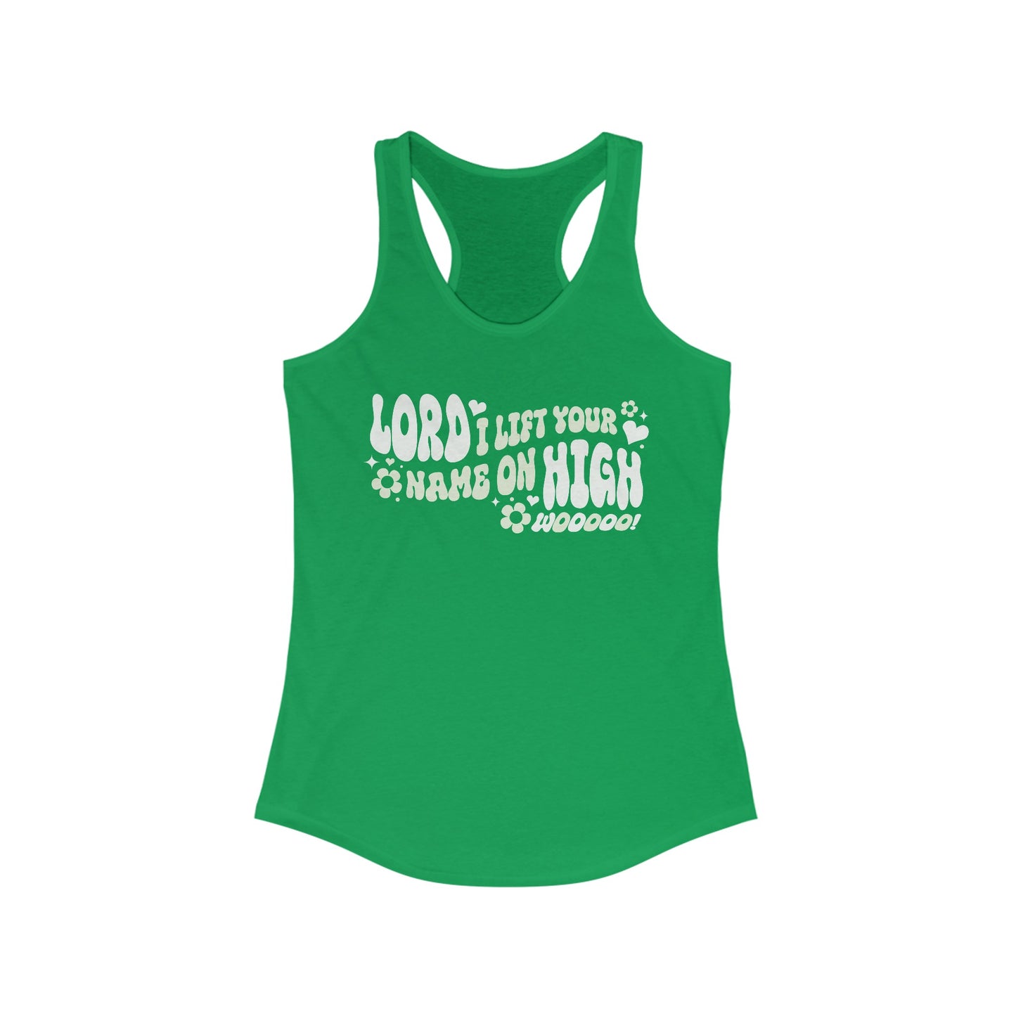 Lord I Lift Your Name on High Women's Racerback Tank