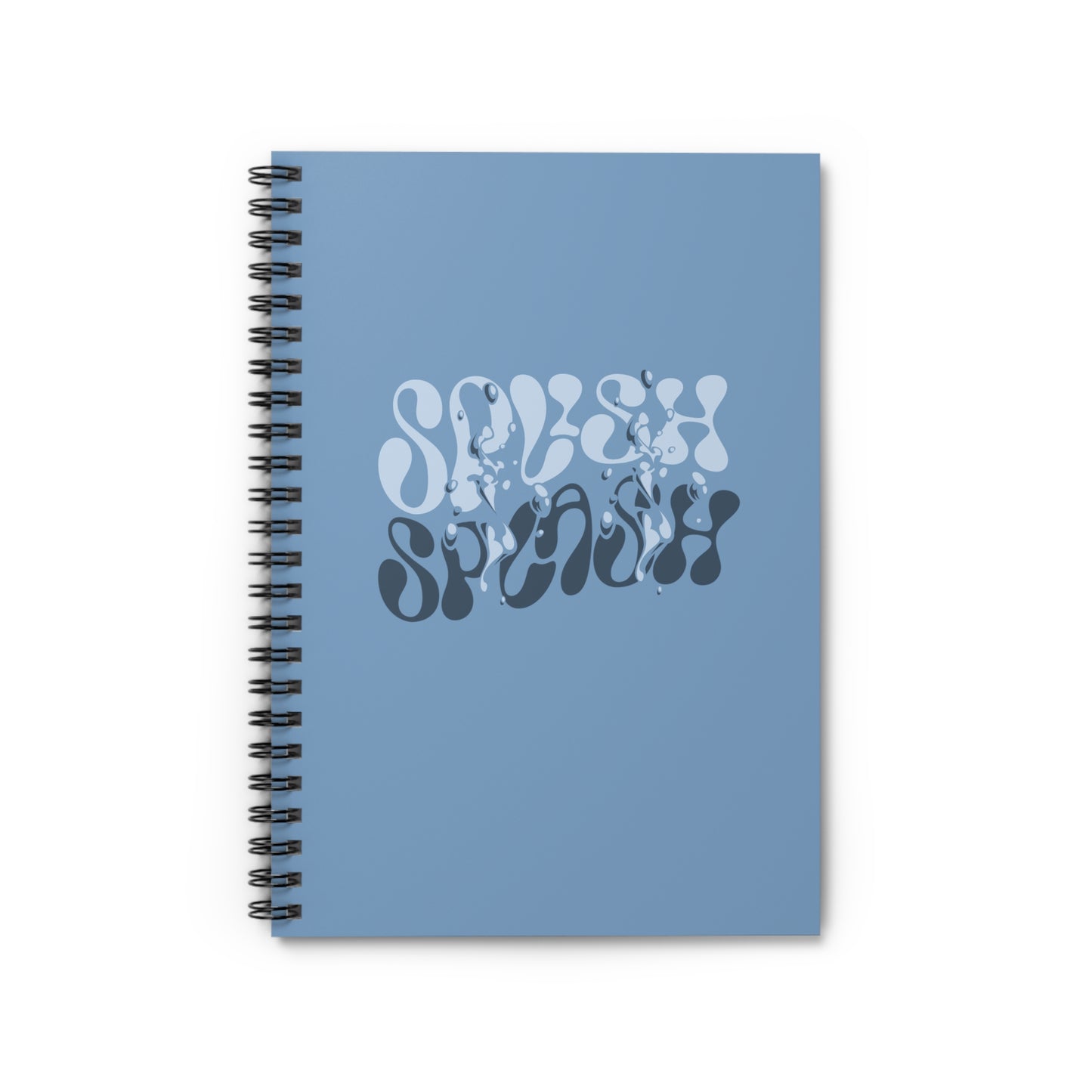 Splish Splash Wavy Spiral Notebook