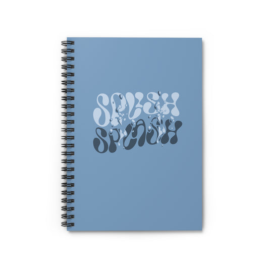 Splish Splash Wavy Spiral Notebook