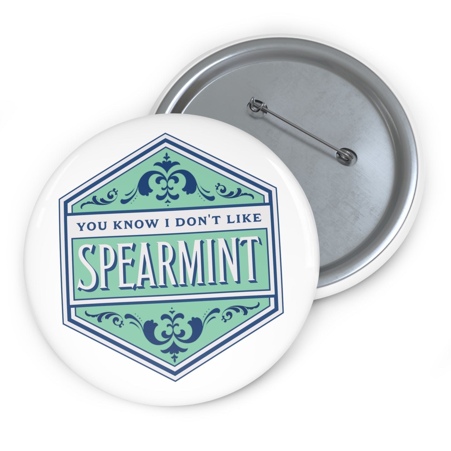 Spearmint Button Pin