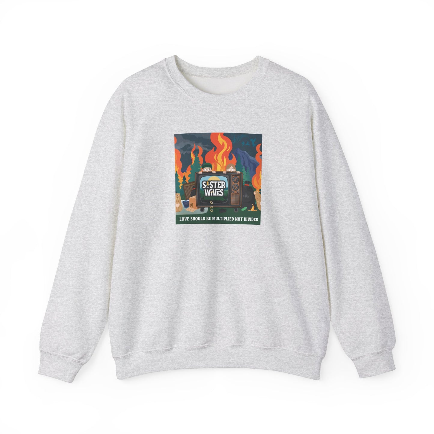 Sister Wives Pod Cover Art Logo Crewneck