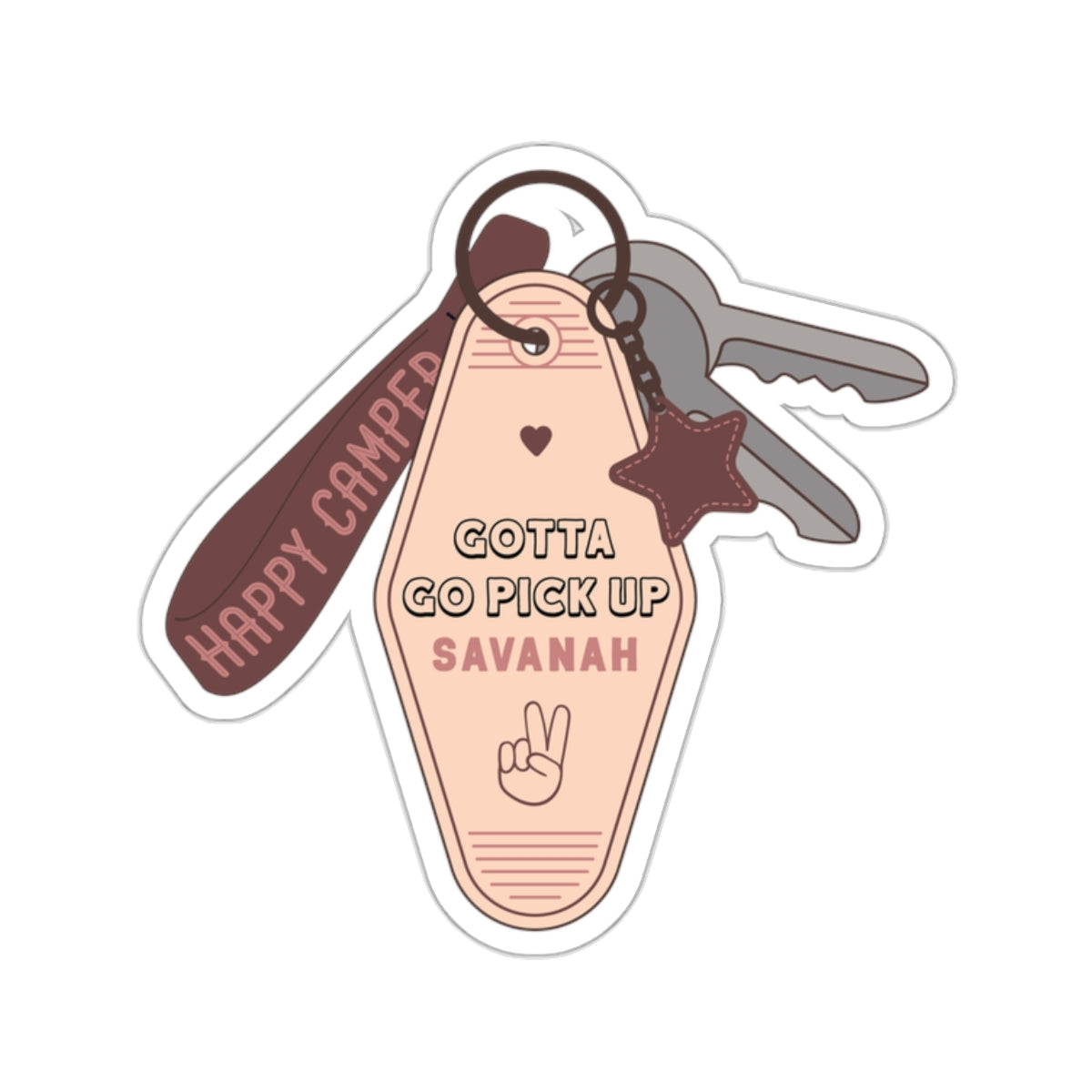 Gotta Go Pick Up Savanah Sticker (Pink)