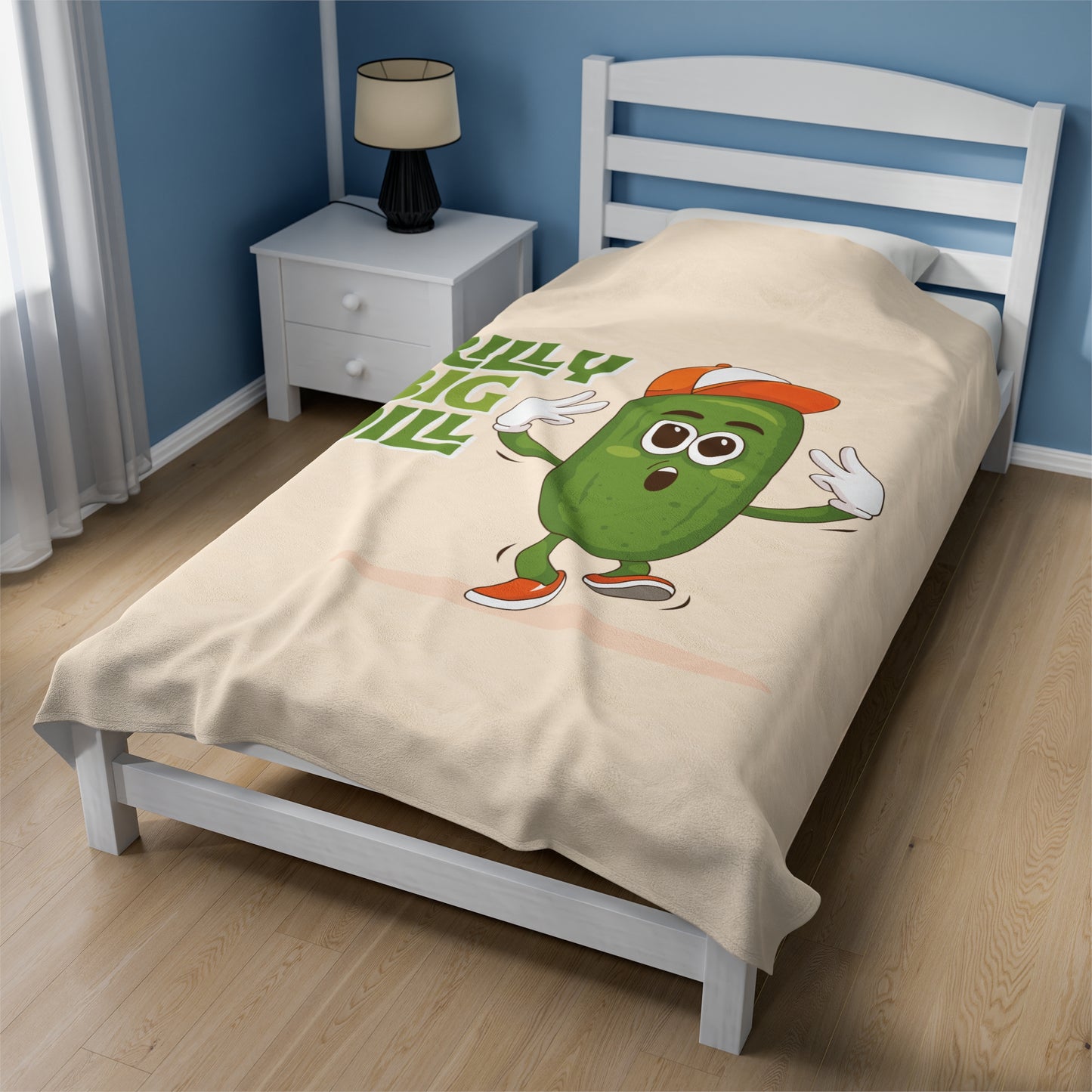 Rilly Big Dill Dude Velveteen Plush Blanket