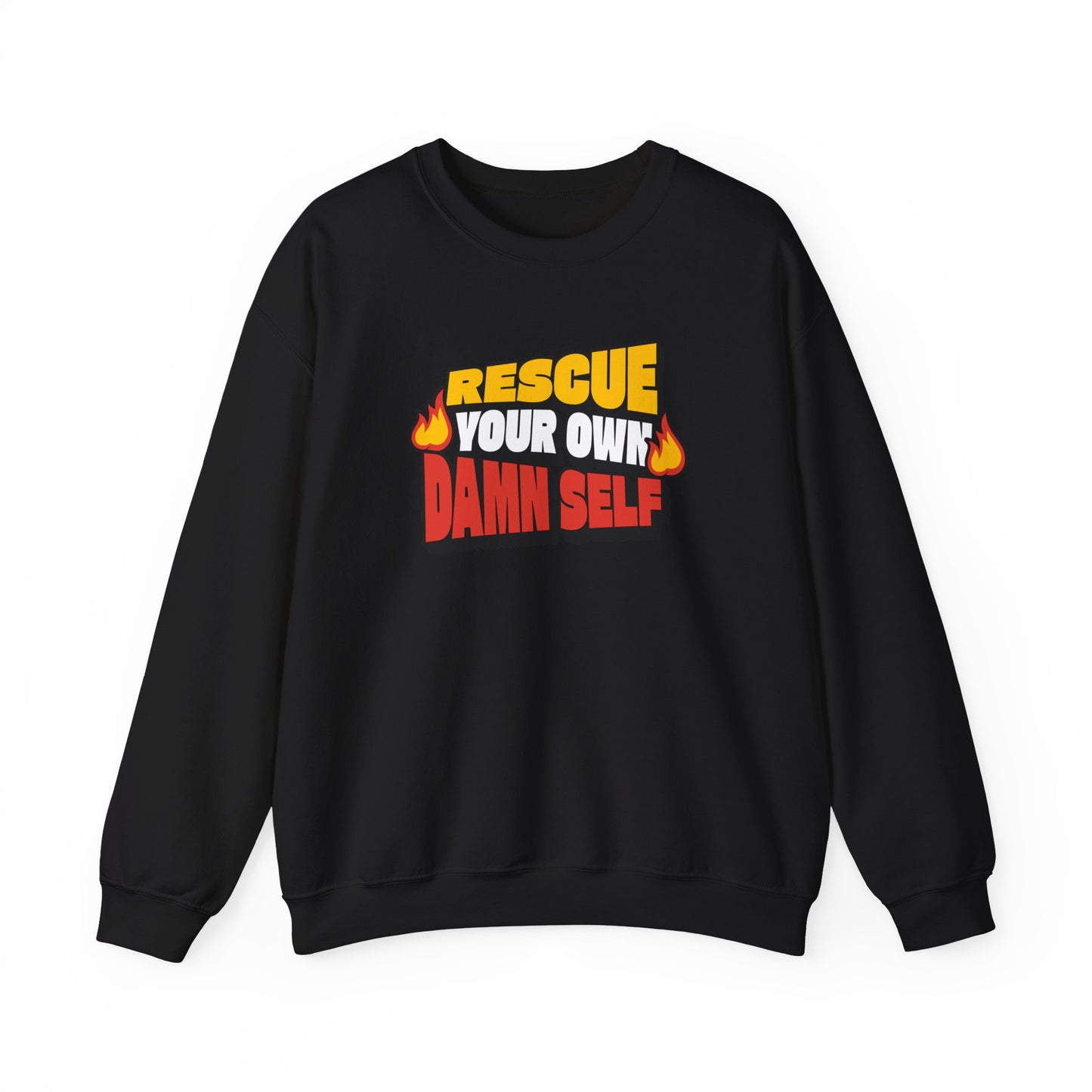 Rescue Your Own Damn Self Crewneck (Color)