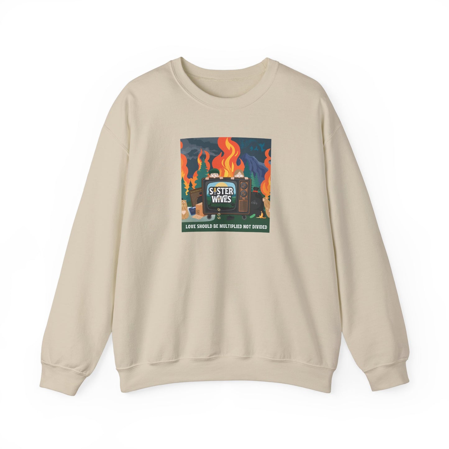 Sister Wives Pod Cover Art Logo Crewneck